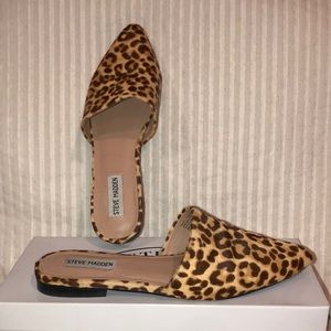 Steve Madden Sz9 Trace-L Leopard Mule